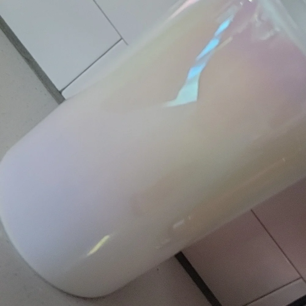 Vintage E.O. Brody Irridescent Hand Blown Glass Vase Large Made in USA MCM